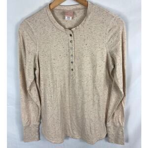 Thirdlove Henley Confetti Speckled Top Size Medium